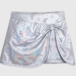 Silver Holographic Skort